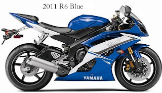 2011 Yamaha R6 Blue