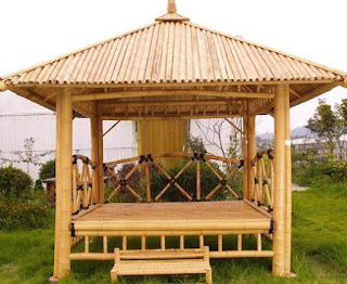 gazebo dari bambu sederhana