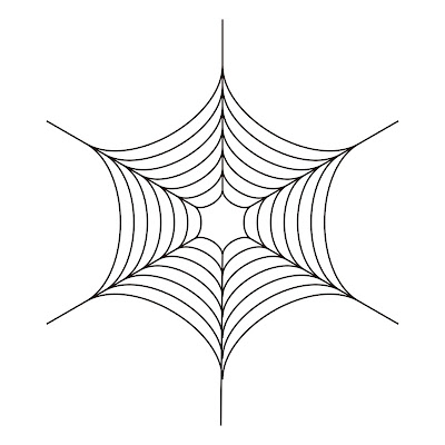 Membuat sarang laba - laba corel draw
