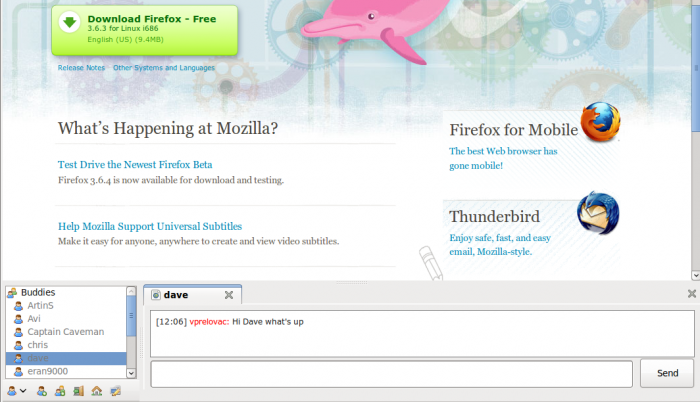 BuddyFox is an instant messaging addon for Firefox browser that allows you