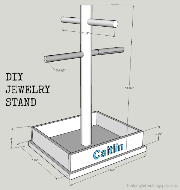 diy jewelry stand free plans