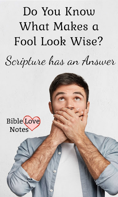 This 1-minute devotion addresses several important aspects of disagreement from a biblical perspective. And ends explaining how a fool can look wise!!