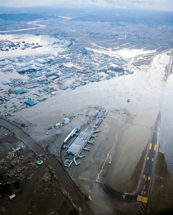 An aerial view of the