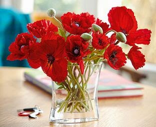 poppies vase accessories table 