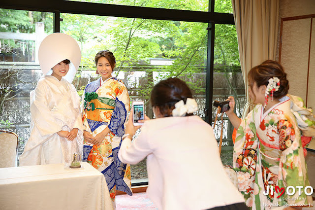 下鴨神社での結婚式撮影