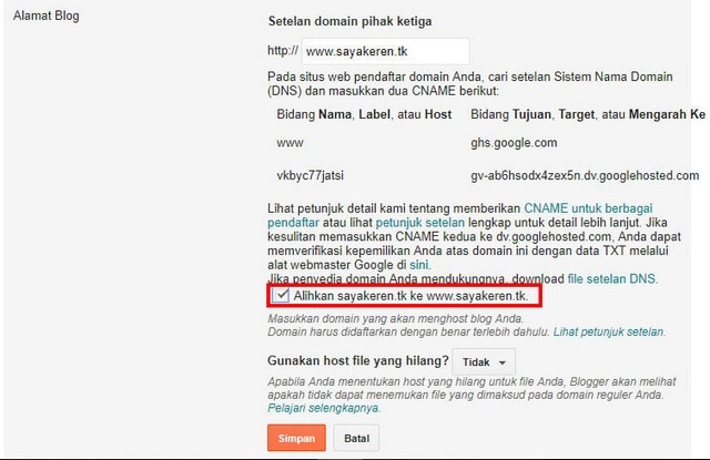  Postingan kali ini melanjutkan goresan pena saya yang sebelumnya yaitu  Cara Menghubungkan Domain dari Freenom ke Blogspot