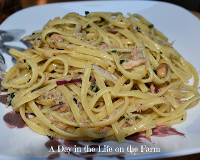 Linguini with Tuna and White Beans