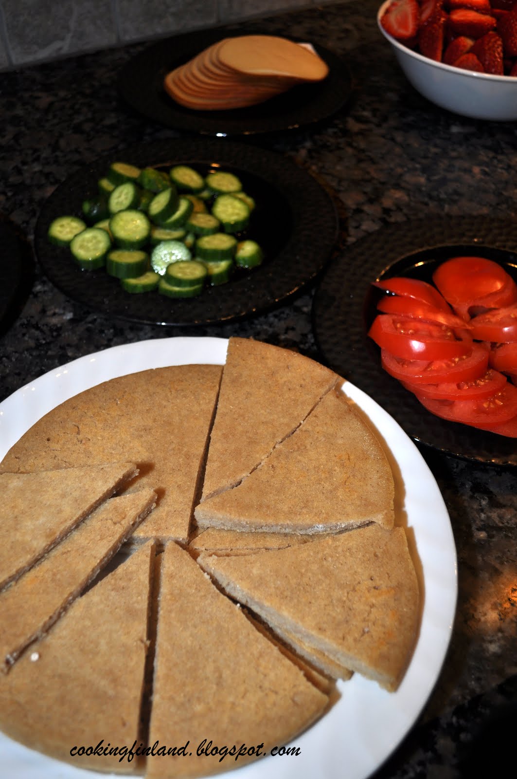 Cooking Finland: The easiest bread ever! Unleavened Barley bread--Ohrarieska