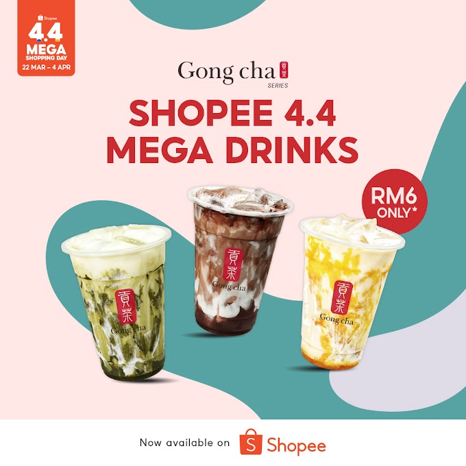 Shopee x Gong Cha Best Sellers Are Back this 4.4