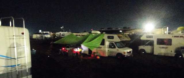 Bonnaroo Chris RV at Night