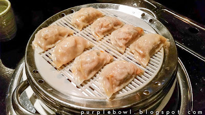 Steamed kimchi and pork dumplings