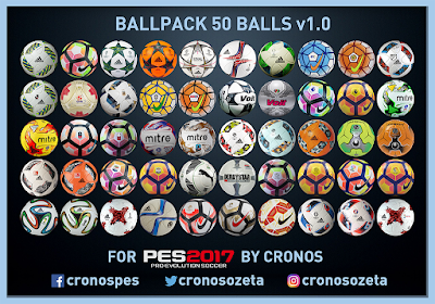 PES 2017 Ballpack 50 Balls by Cronos