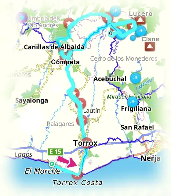 Map with our route