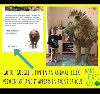 Image: 3D animals are on Google! Lions and tigers to pandas and sharks