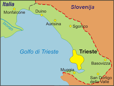 Cartina Politica della Trieste