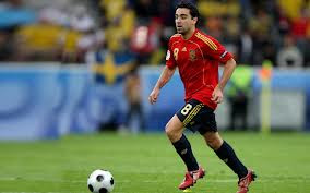 Xavi going to goal