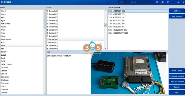 CG FC200 Read EDC16 ECUs with MPC5XX Adapter 3