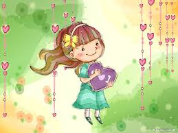 Gambar kartun girl falling in love