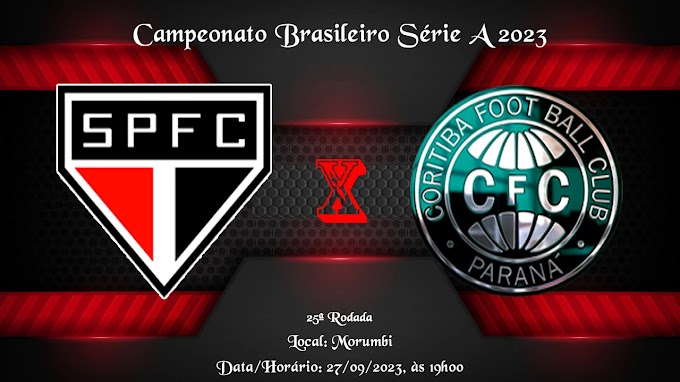 Assistir São Paulo x Coritiba ao vivo online 27/09/2023 