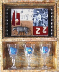 Greg Hanson, box assemblage after Joseph Cornell