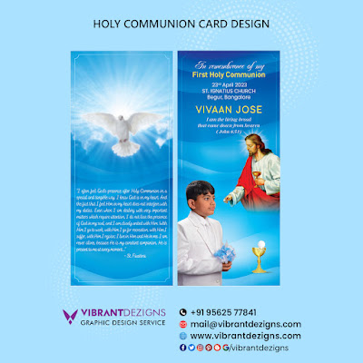 Holy communion card Design, Holy communion card Design kerala, first holy communion card Design, First Holy Communion Bookmark Design