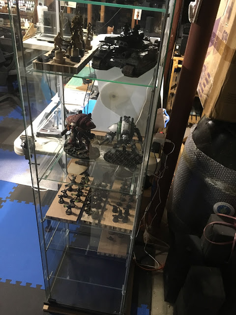 Modified IKEA Detolf Display Cabinet