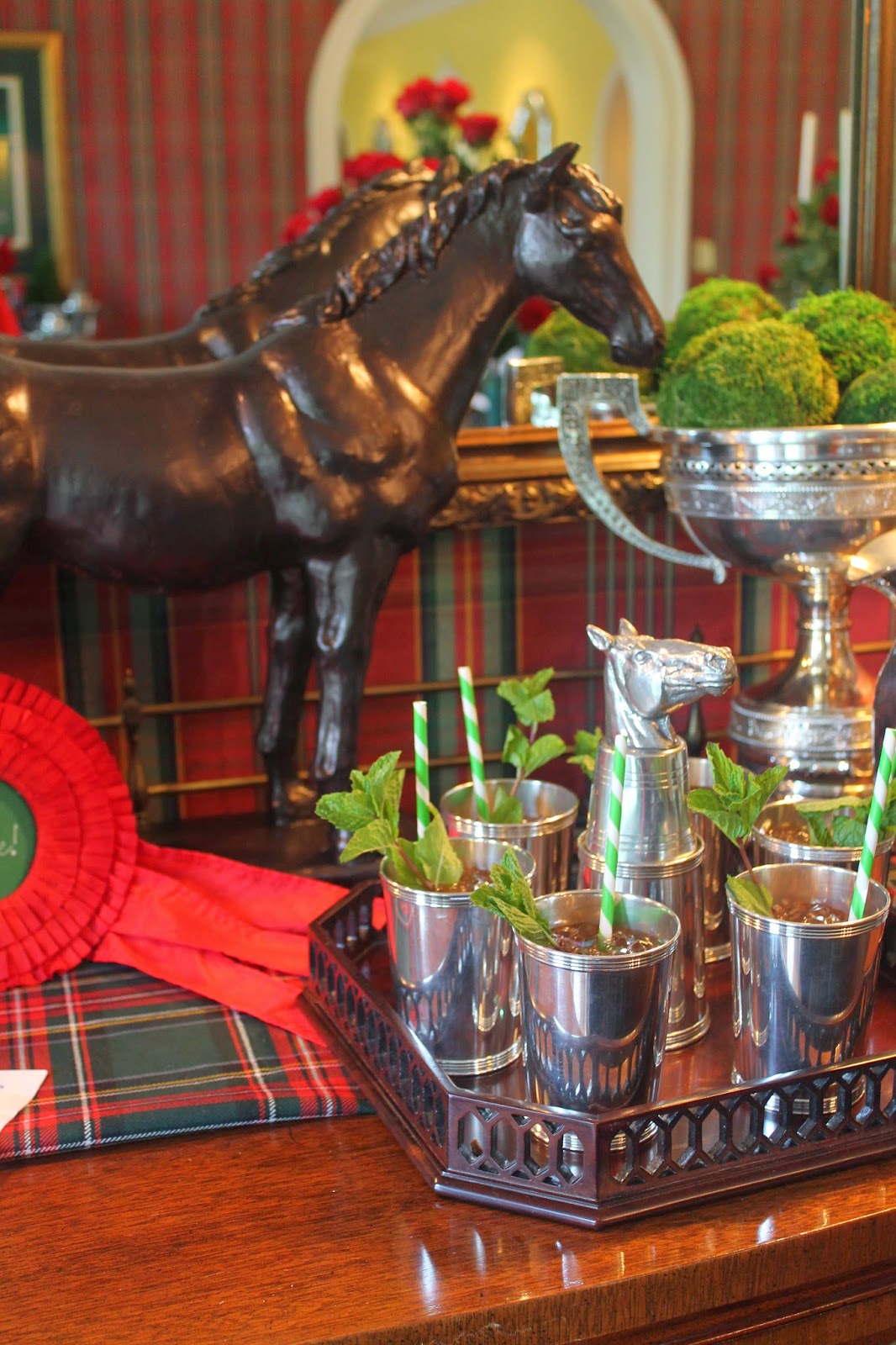 The Polohouse Kentucky  Derby  Party  Tablescape