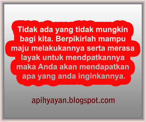 Kata Mutiara Pembangkit Semangat - Apihyayan Blog