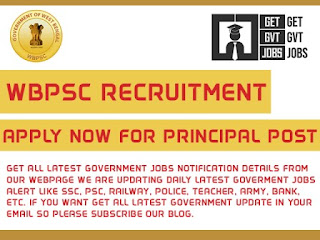 WBPSC Principal Recruitment