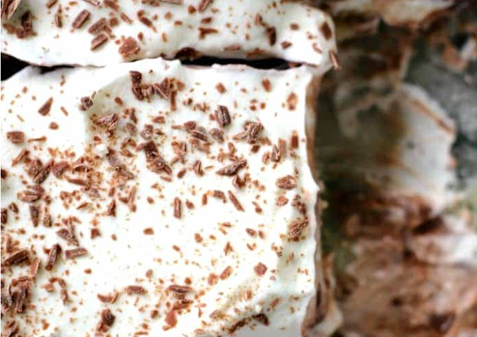 Chocolate Cream Layered Dessert #desserts #easyrecipe 