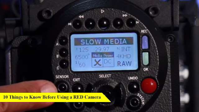 Digital camera display RED