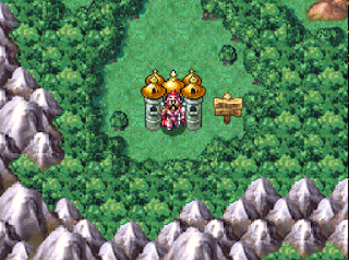 Ragnar sets off into the wilds surrounding Burland, a kingdom in Dragon Quest IV.