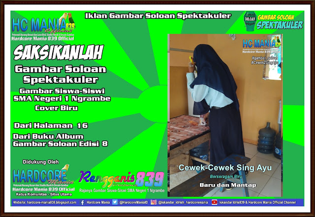 Iklan Gambar Soloan Spektakuler - Gambar Siswa-Siswi SMA Negeri 1 Ngrambe Cover Biru 16-8