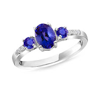 Gemstone engagement rings