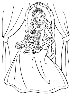 coloring pages for girls barbie. coloring pages for girls