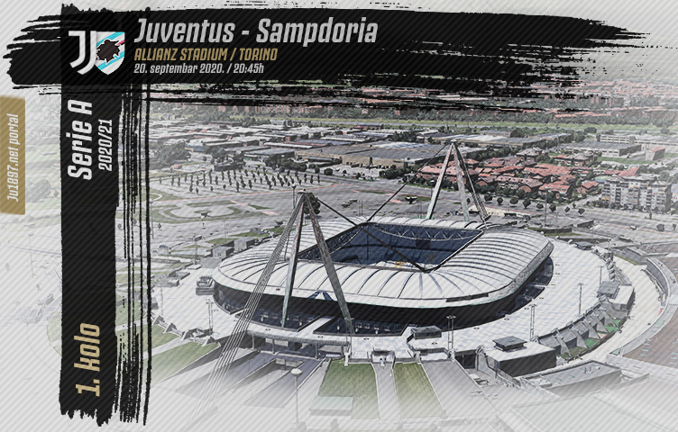 Serie A 2020/21 / 1. kolo / Juventus - Sampdoria, nedelja, 20:45h