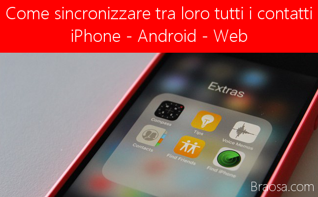 Come sincronizzare tra loro tutti i contatti iPhone Android e web