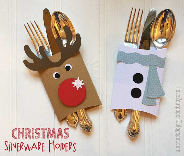 christmas silverware holders, cutlery holder, christmas crafts, ilove2cutpaper, Pazzles, Pazzles Inspiration, Pazzles Inspiration Vue, Inspiration Vue, Print and Cut, svg, cutting files, templates,  Pazzles Craft Room