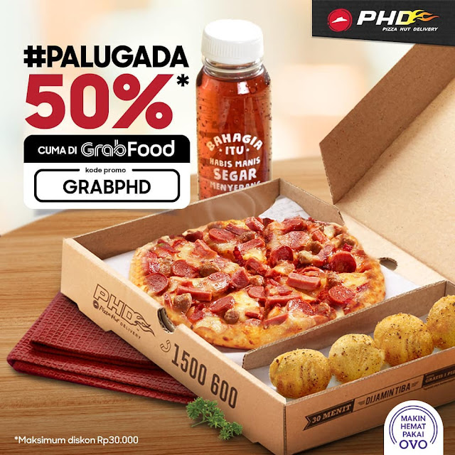 #PHD - #Promo VOucher GRABPHD di PALUGADA Diskon 50% Pakai GRABFOOD