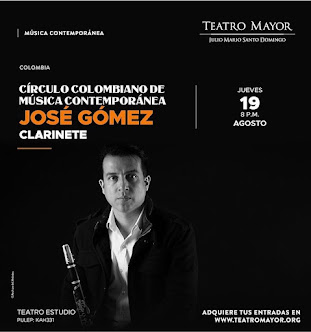 Concierto en el teatro mayor de bogotá. José Chepe Gómez.