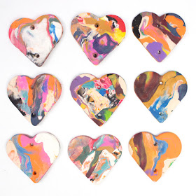 How to Make a super easy DIY Clay Heart mobile using Sculpey Clay- fun kids craft