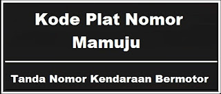 Kode Plat Nomor Kendaraan Mamuju