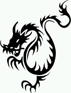 Tatoos y Tatuajes de Dragones en Blanco y Negro, parte 3