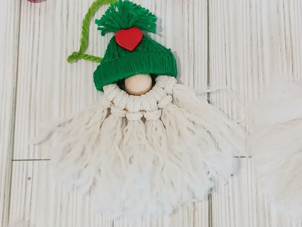 Christmas in June - Macrame Santa Ornaments