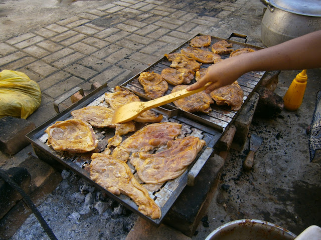 receta peruana de la parrillada de chancho o cerdo