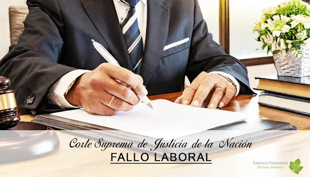 Caso laboral. Jurisprudencia -  Muresco S.A. por despido.  Corte Suprema de Justicia de la Nación