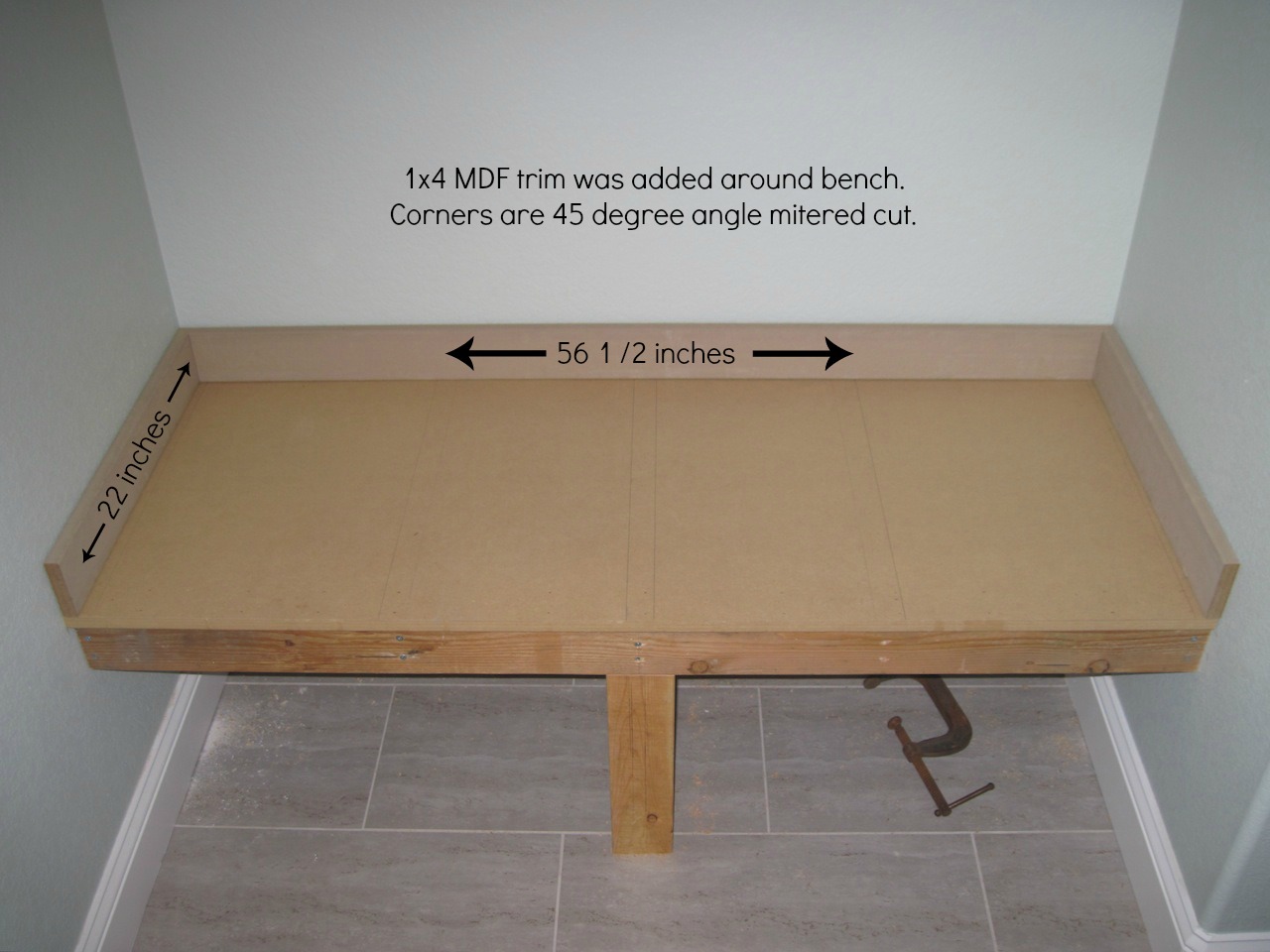 mudroom bench plans