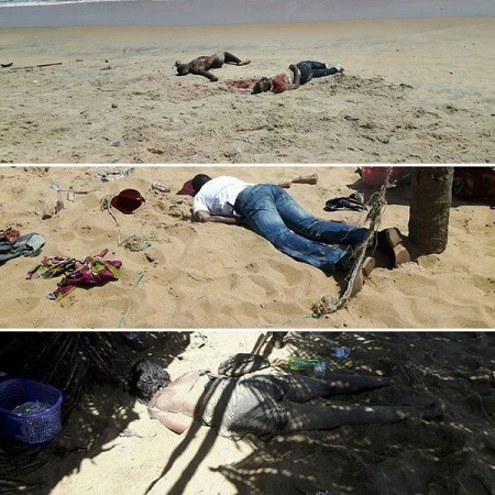 Horror as Gunmen Storm a Beach Resort Killing At Least 16 People (Photos)