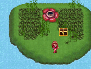 The daughter discovers a treasure chest in Princess Maker 2.