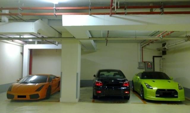 Alongside parked a lambo green GTR Spotted by Stash